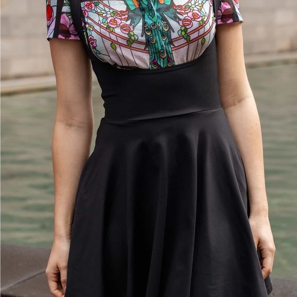 Blackmilk Show Us Ya Tops Matte Black Underbust Dress - Picture 2 of 8